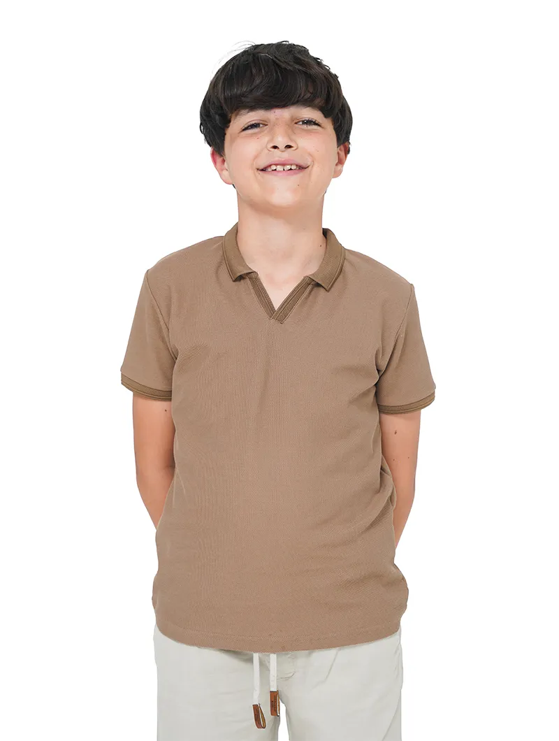 POLO en piqué de coton